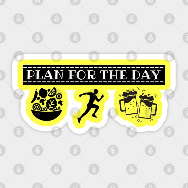 plan for the day V.2 Sticker by JunThara